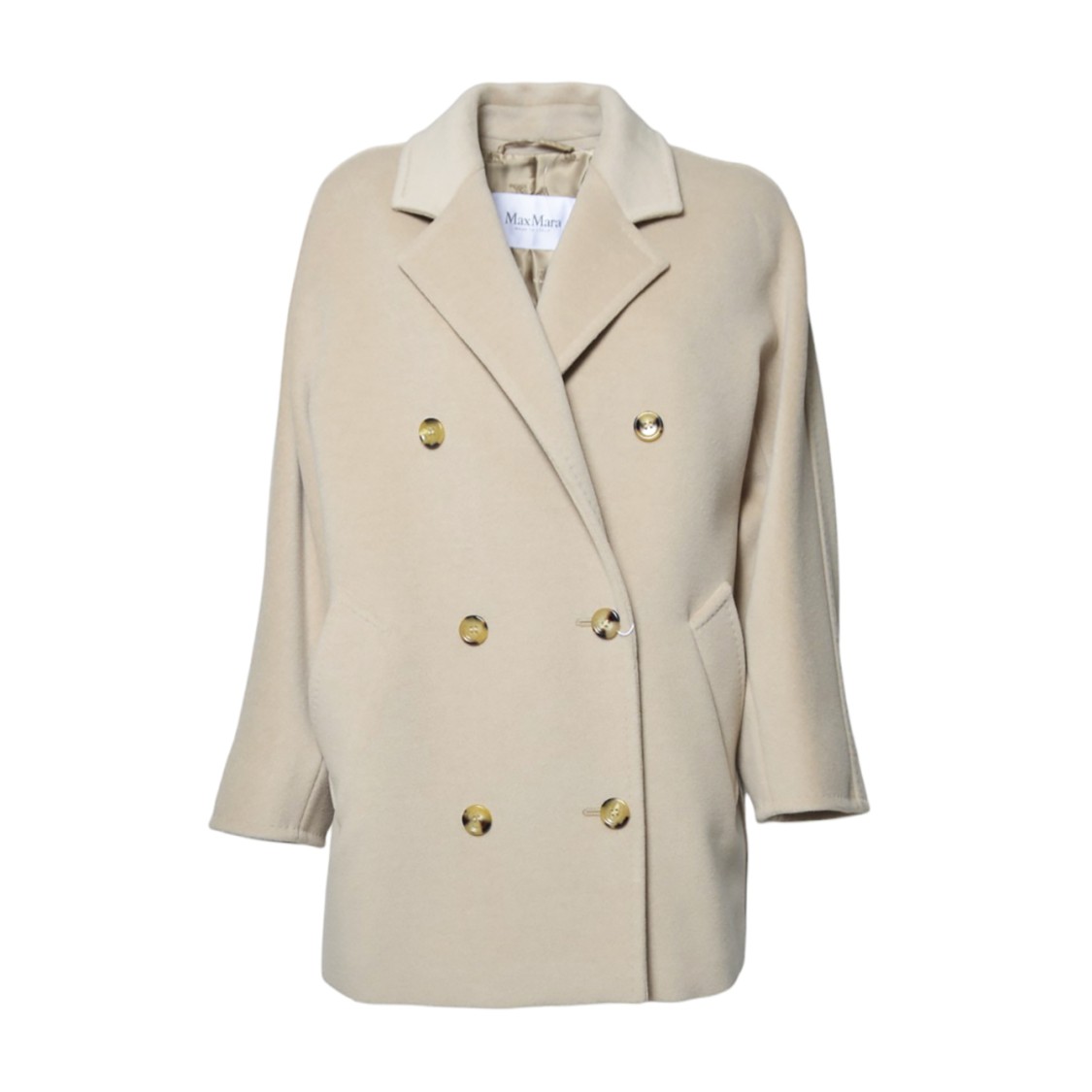 Max Mara Rebus Coat In Neutral
