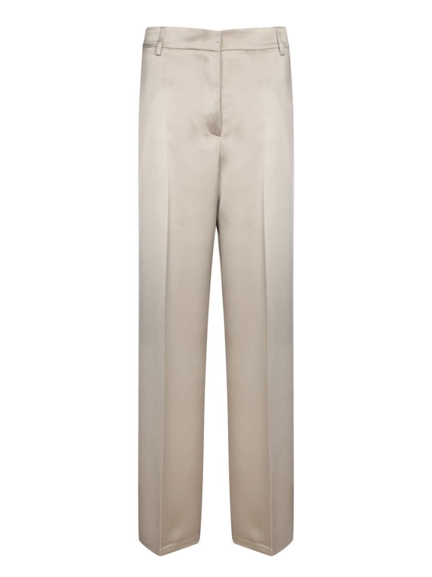 BLANCA VITA BLANCA VITA SATIN PALAZZO PANTS IN MASTIC 