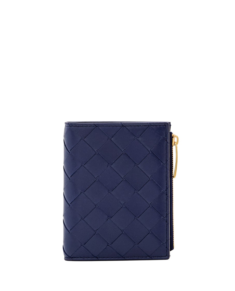 Bottega Veneta Leather Card-holder In Black