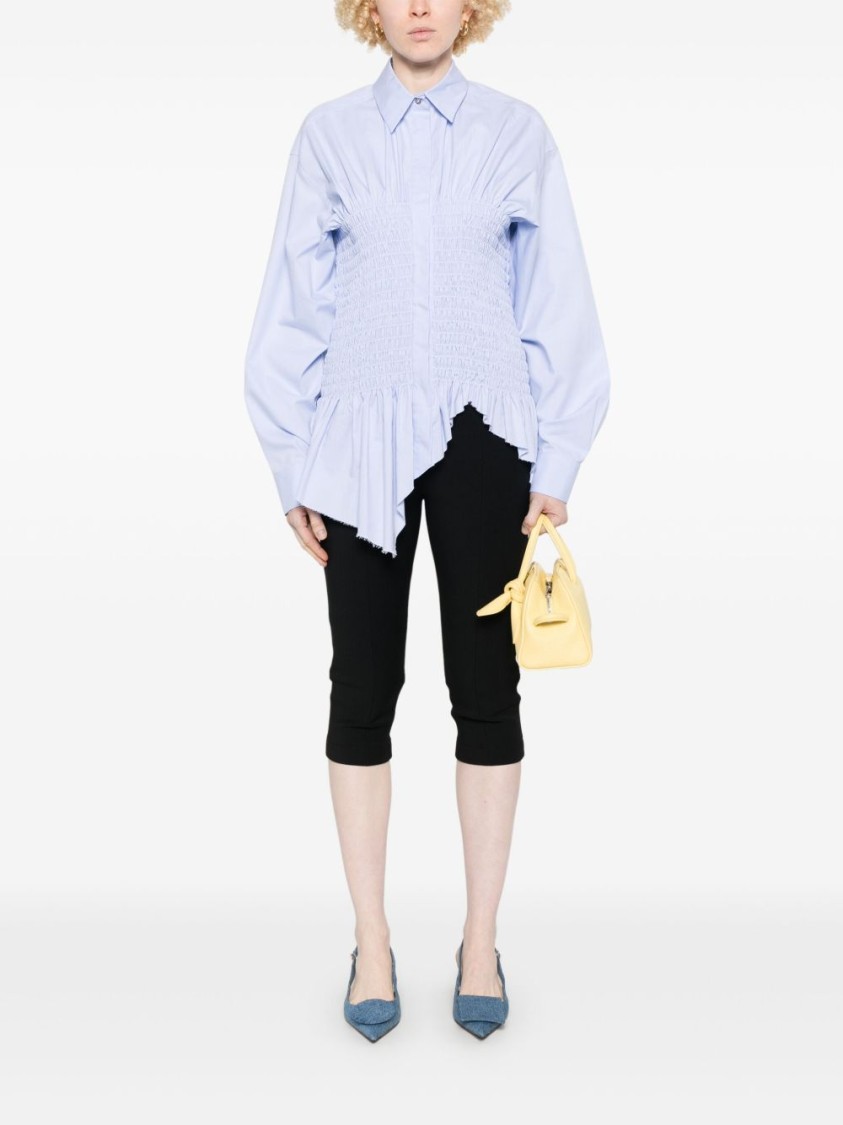 Jacquemus Tailored Capri Trousers With Hidden Fastening And Press Stud Cuffs