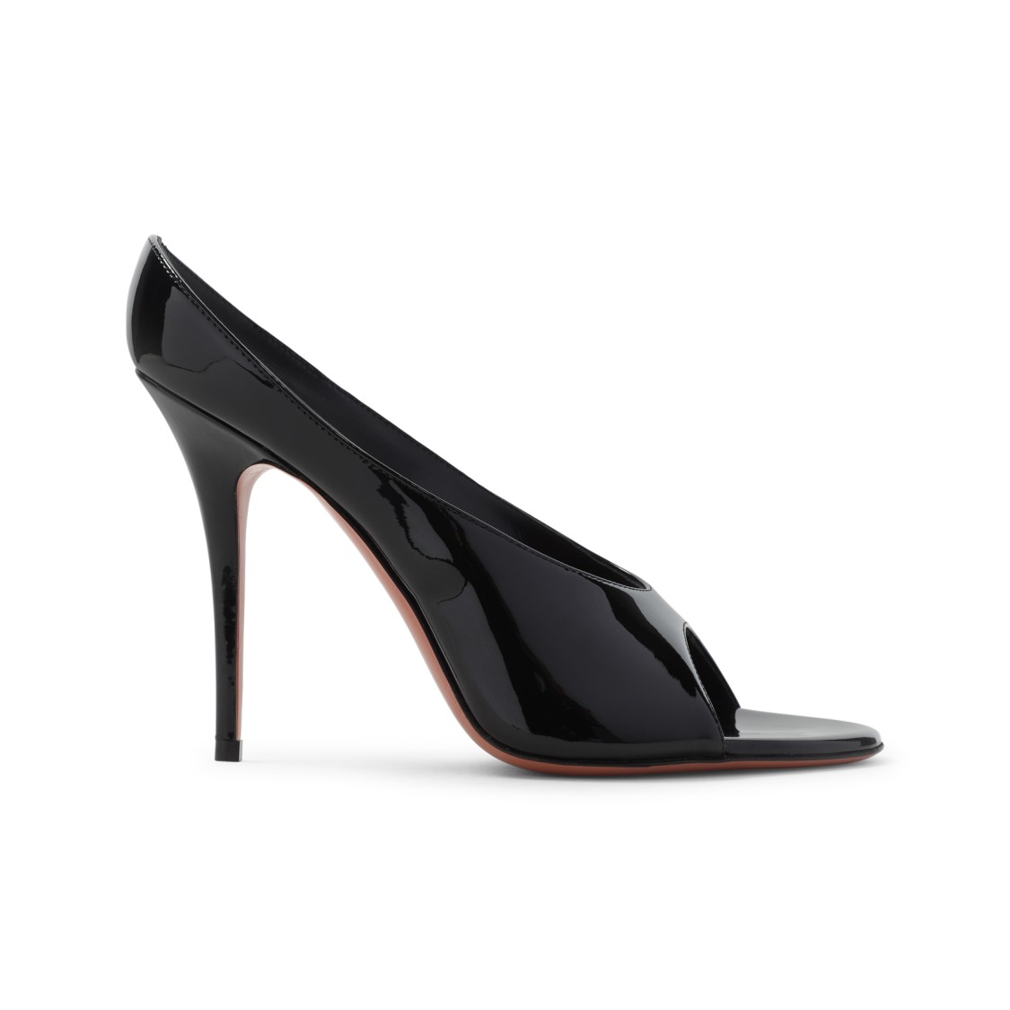 Amina Muaddi Anok Slipper 105 Patent Black 105 Mm Sm
