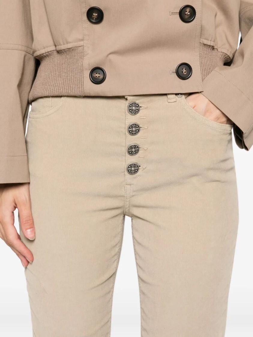 Dondup Koons Bot Gioie 5-pocket Pants In Neutral