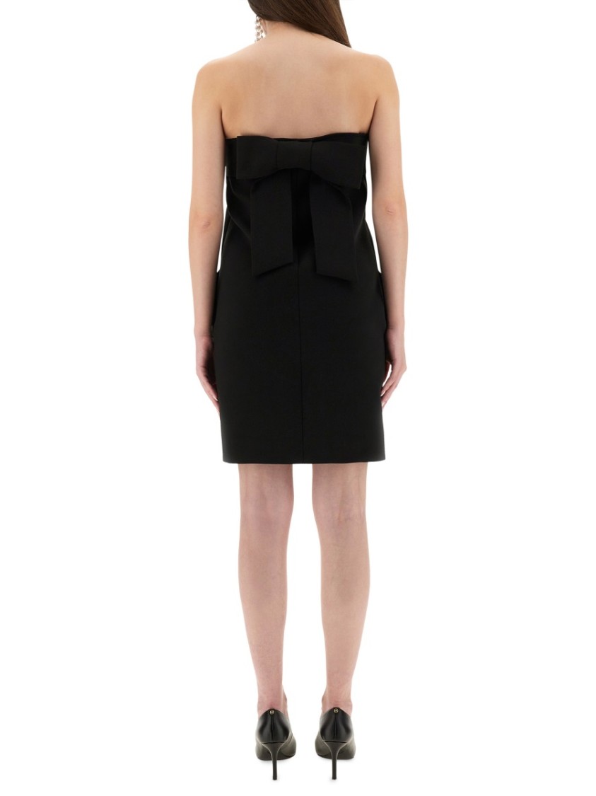オールインワン・サロペット Moschino Strapless Bandage Sheath Dress With Bow Detail Moschino Strapless Bandage Sheath Dress With Bow Detail