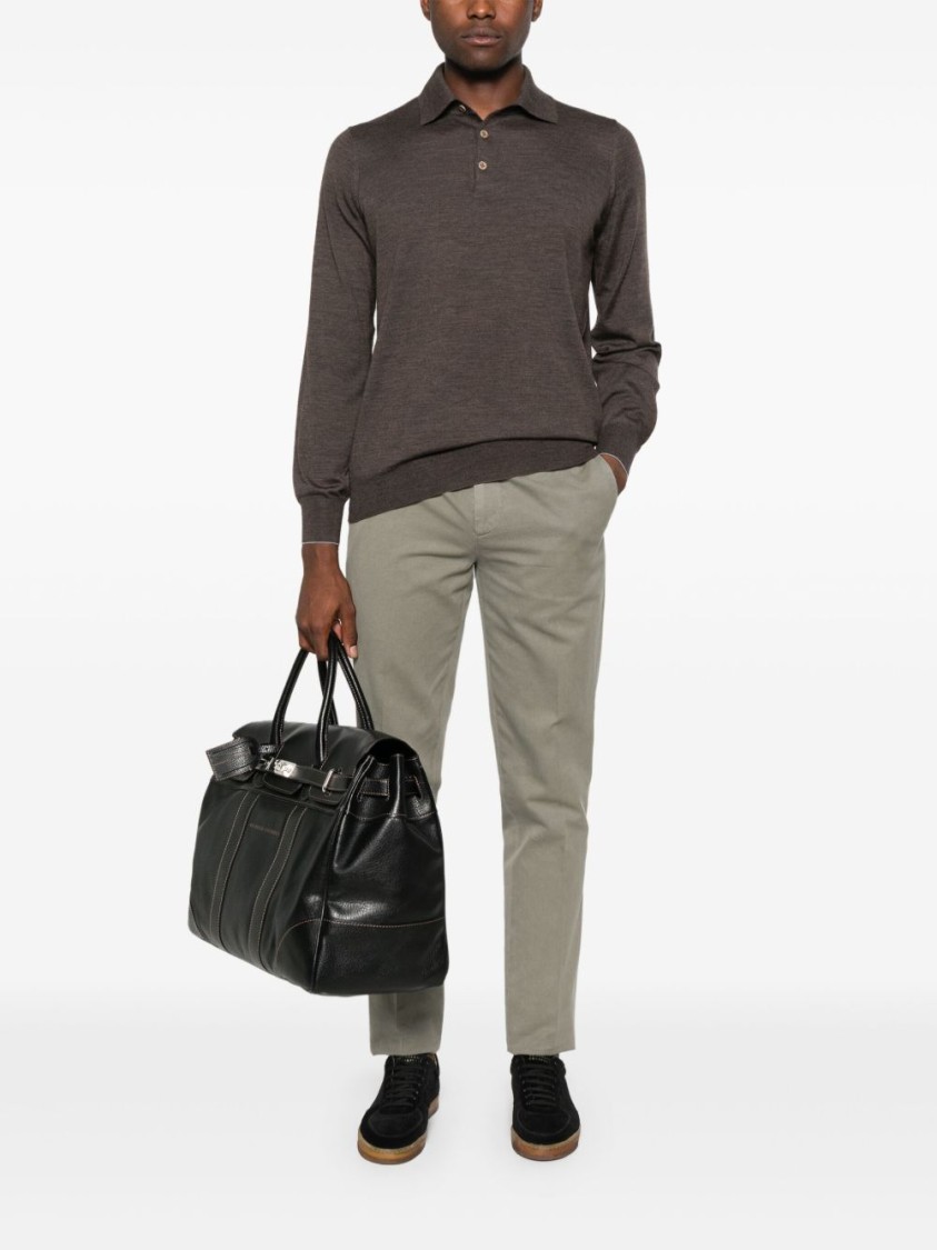 Brunello Cucinelli Tailored Trousers With Classic Waistband In Gray