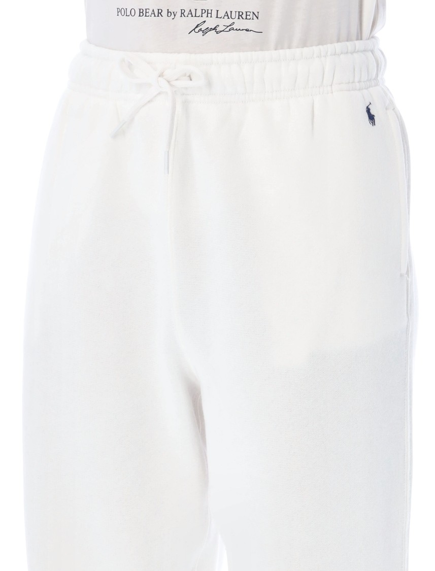 Polo Ralph Lauren Embroidered-logo Track Pants In White