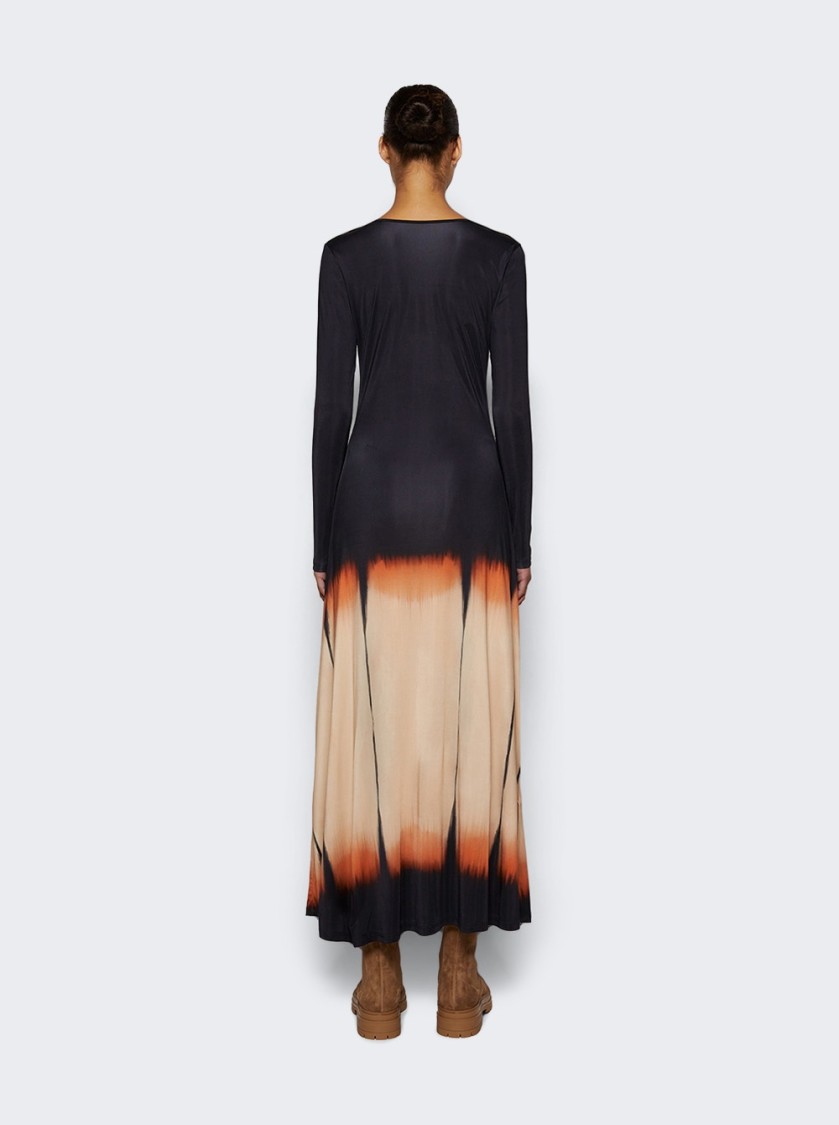 Shop Johanna Ortiz Dibujo Simbolico Ankle Dress In Black