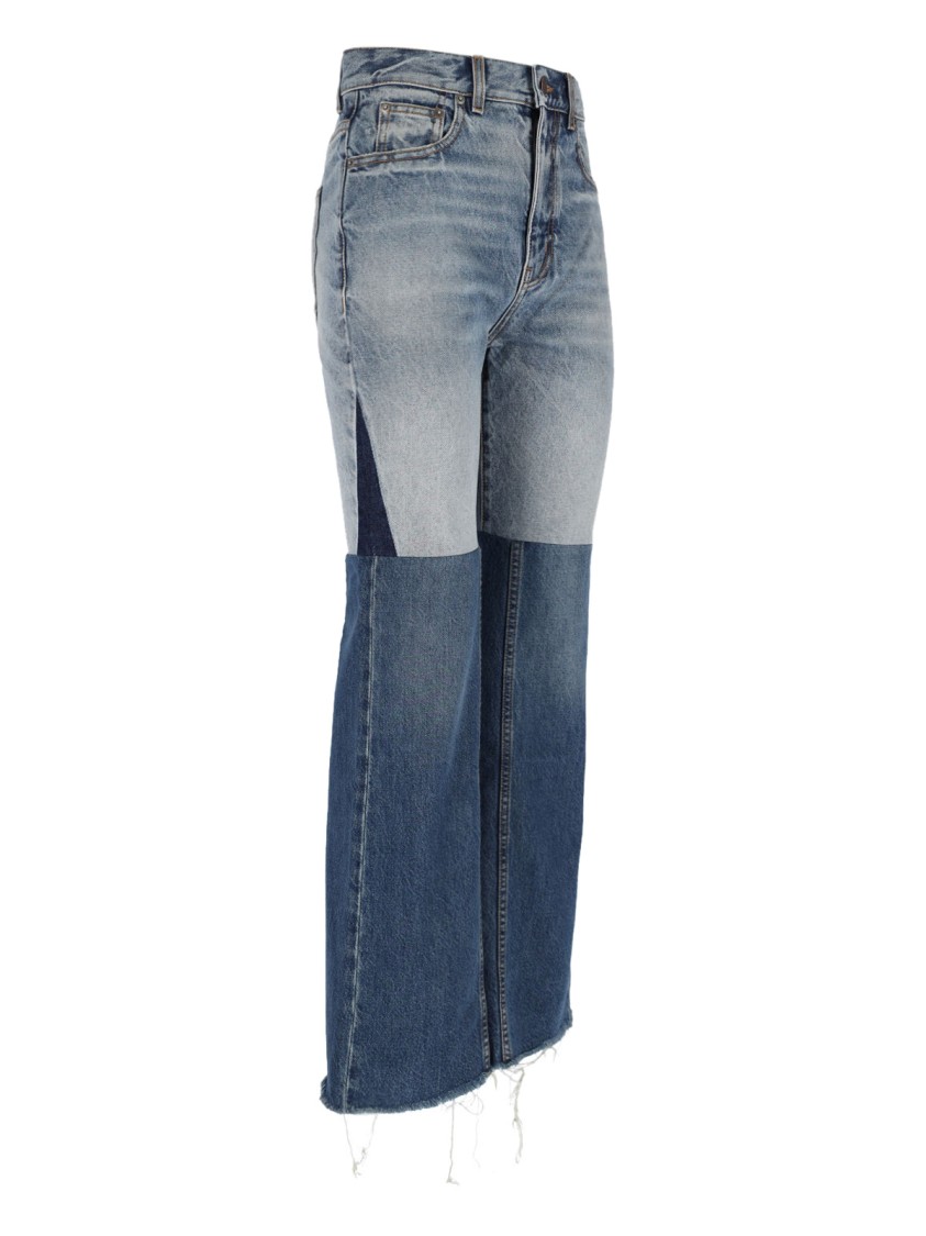 Chloé Patchwork Rigid High-rise Flared-leg Jeans