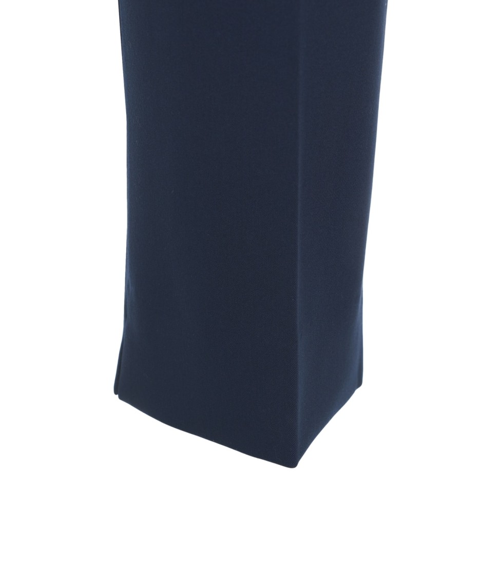 LIU •JO LIU JO TAILORED BLUE CAPRI PANTS WITH SLITS