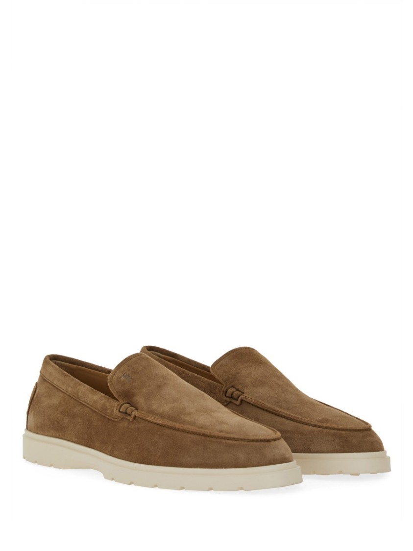 Tod's Leather Slipper Loafer In Brown