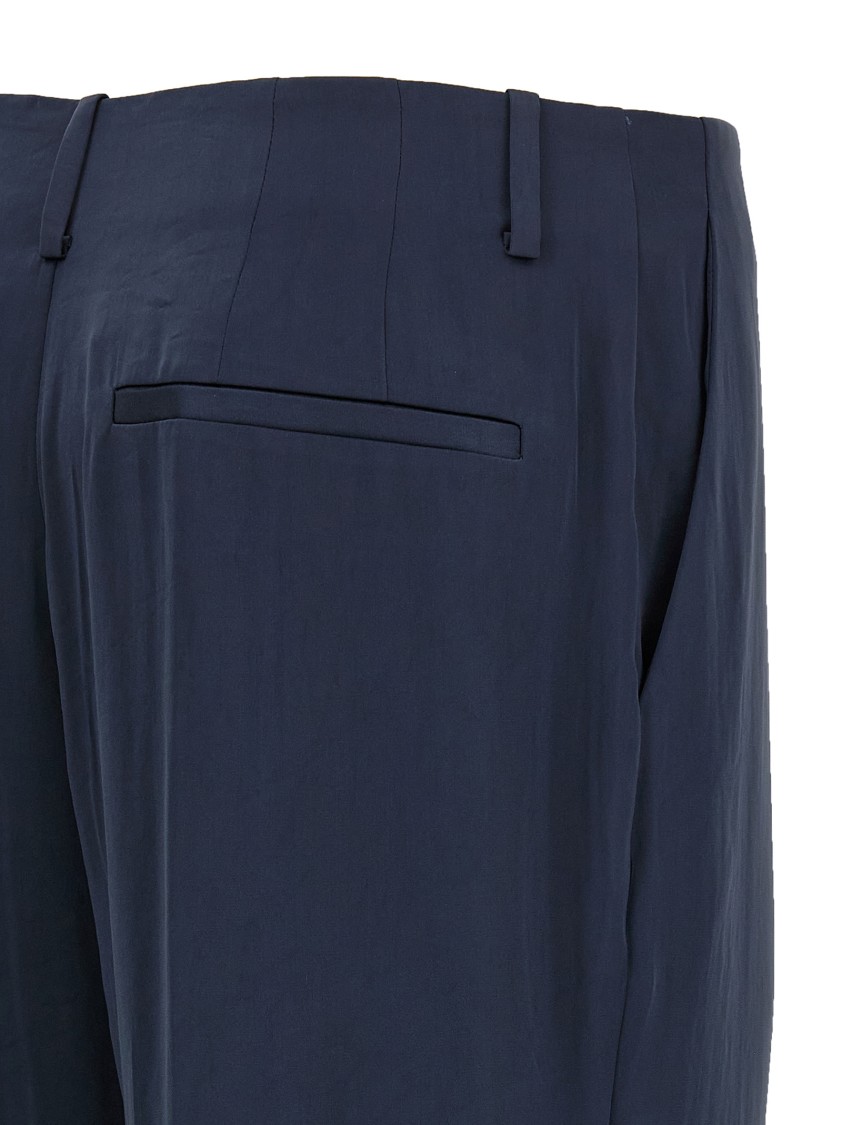 Theory Tailored High Waist Wide Leg Trousers
