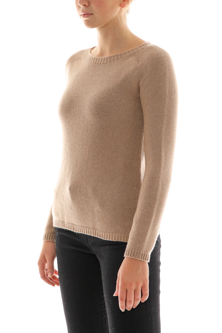 Max Mara Giorgio Sweater In Camel Cashmere In Brown