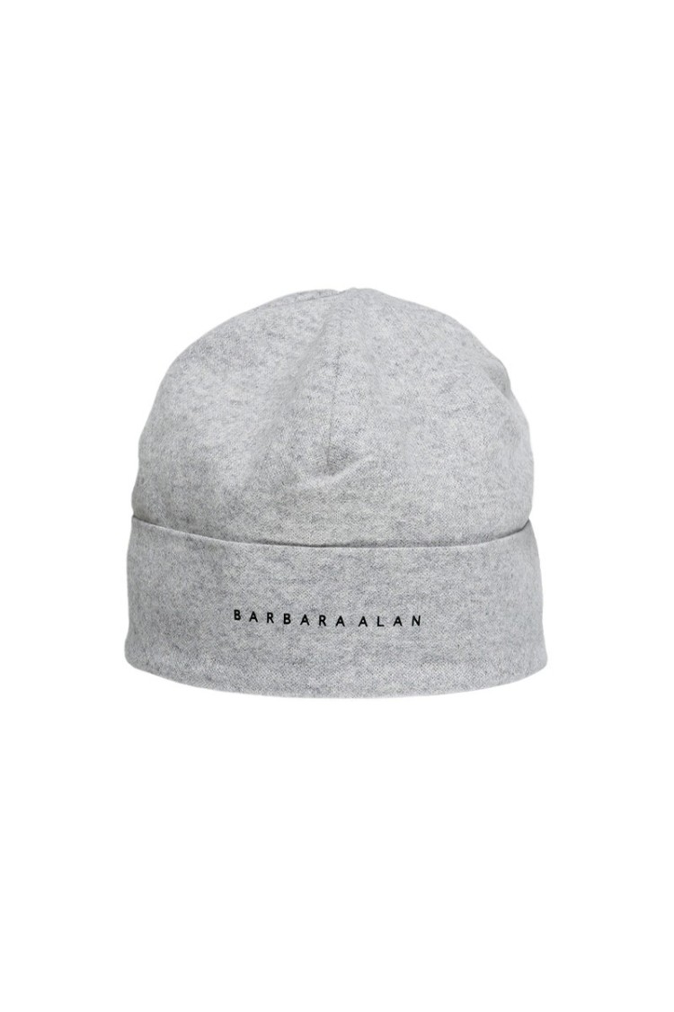 Barbara Alan Warm Grey Beanie In White