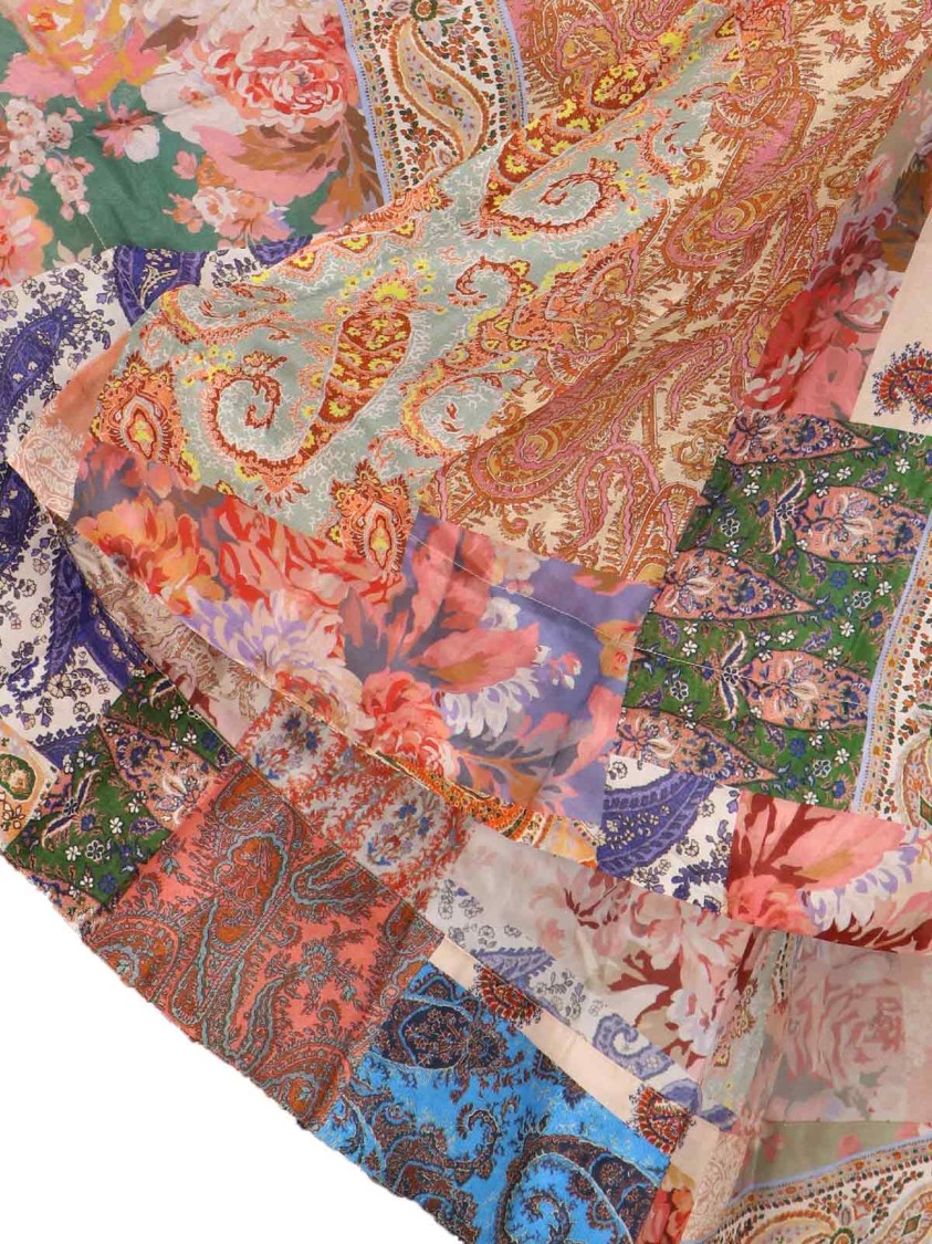 Zimmermann Devi Pleated Paisley-print Silk Halterneck Midi Dress In Multicolor