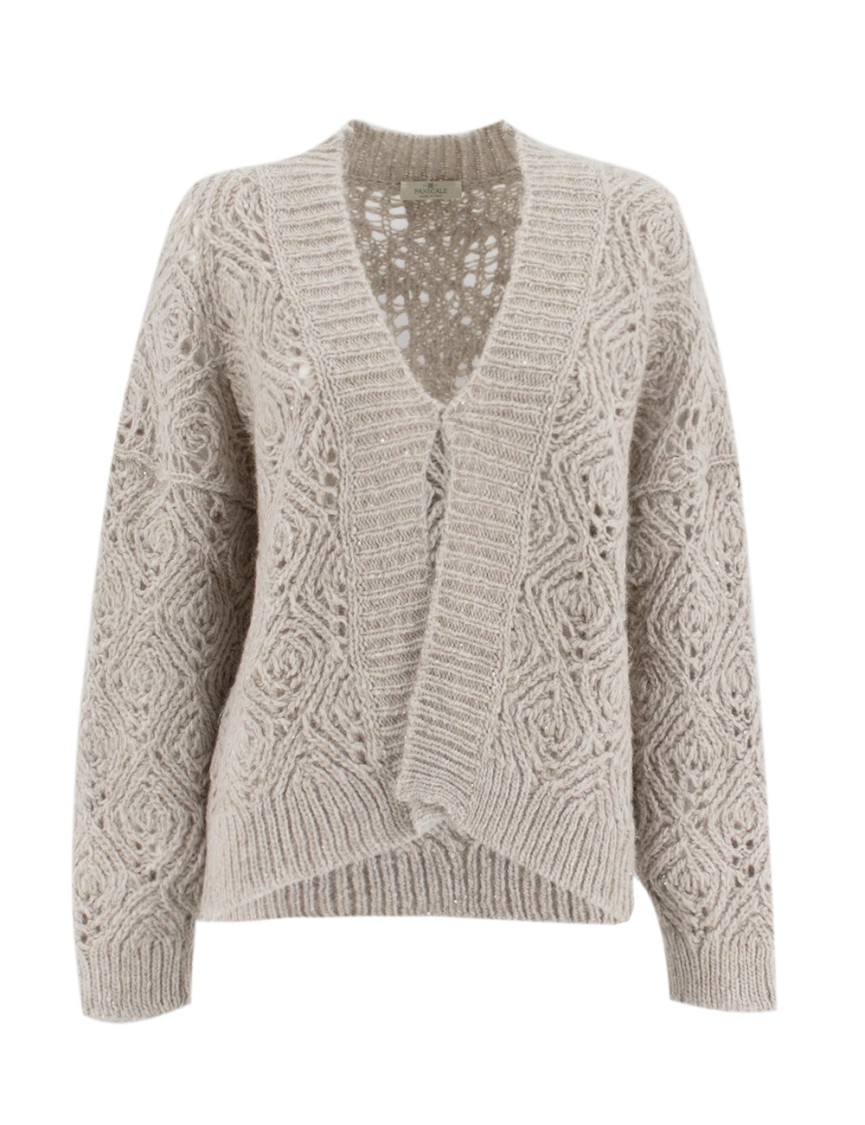Panicale Beige Knitted Cardigan