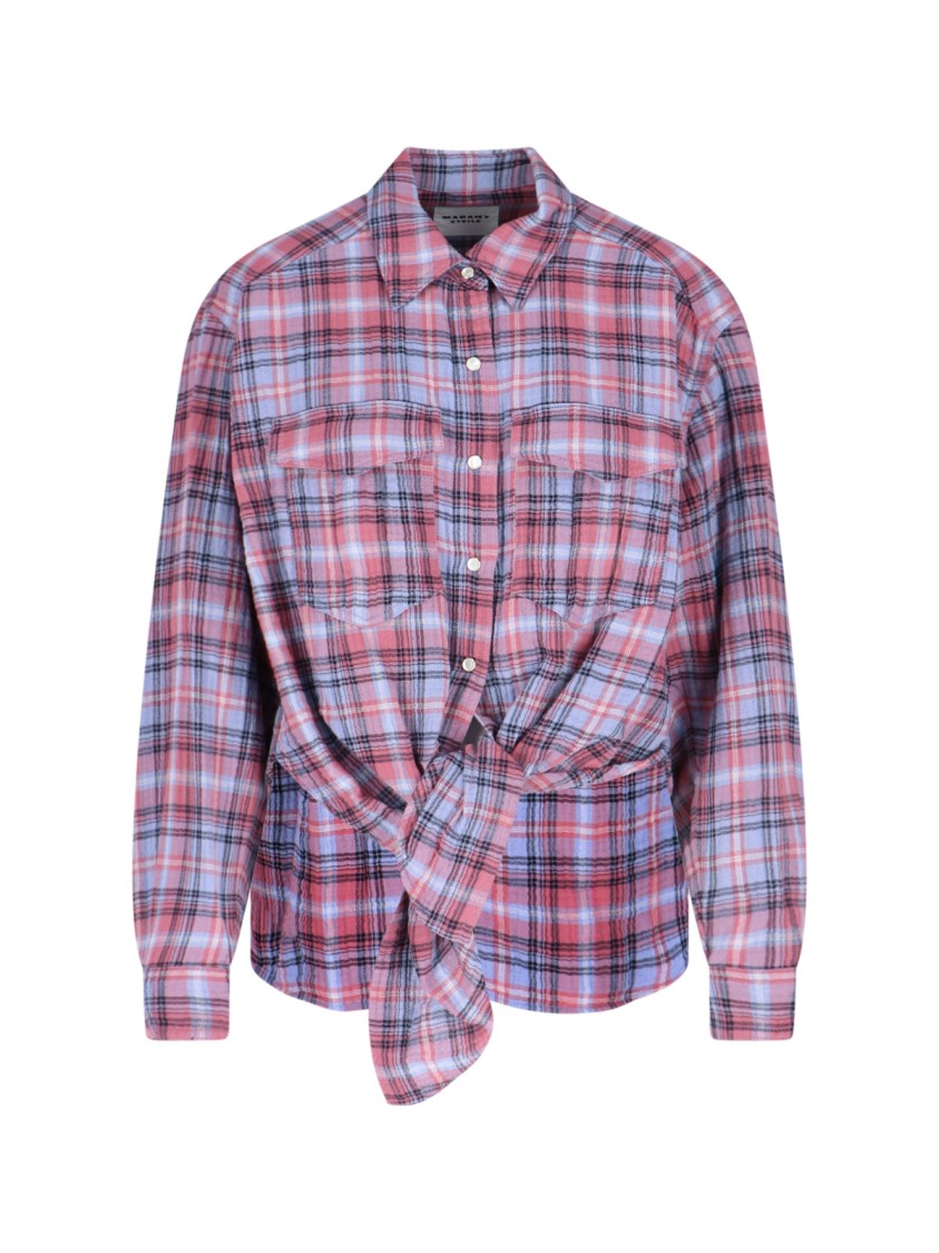 ISABEL MARANT ÉTOILE ISABEL MARANT ÉTOILE NATH' TROMPE-L'ŒIL SHIRT – MULTICOLOR