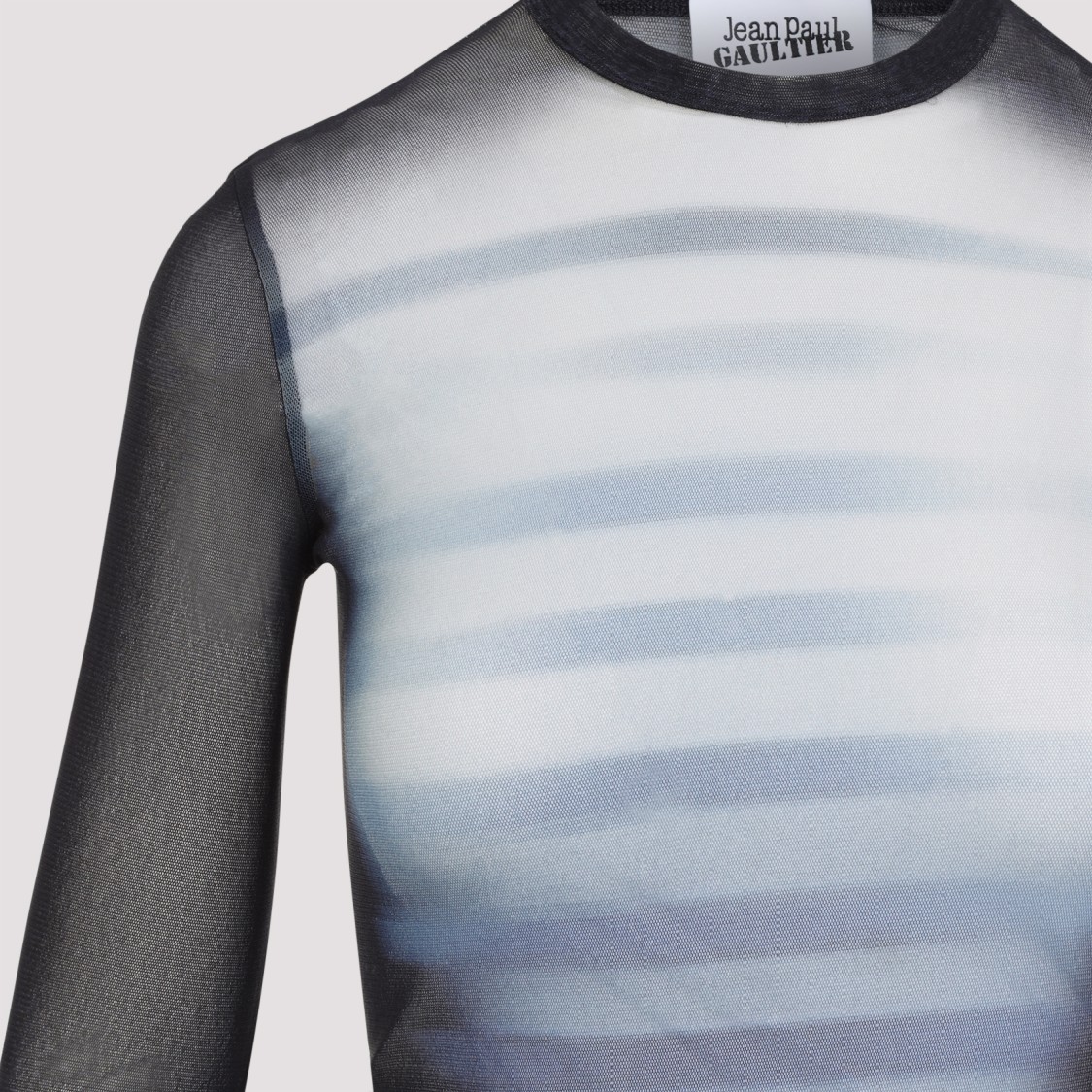 Shop Jean Paul Gaultier Le Mâle Crewneck Maxi Dress In Grey