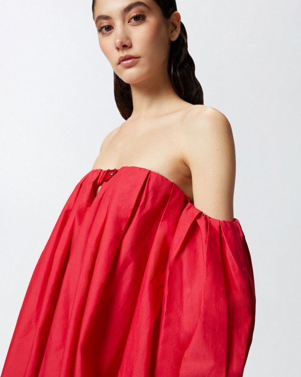 オールインワン・サロペット Pinko Strapless Puff-Sleeve Dress With Silhouette Pinko Strapless Puff-Sleeve Dress With Silhouette | THE LIST