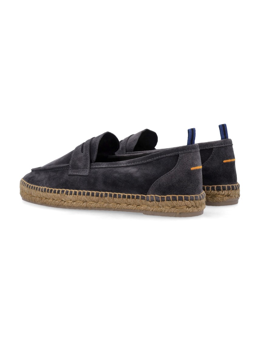 Castaã±er Castaner Suede Slip-on Shoes With Jute-wrapped Sole