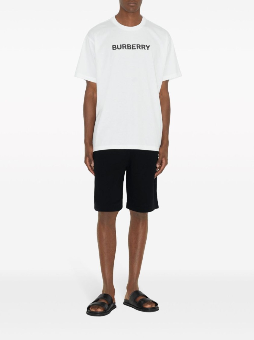 Burberry Oversized T-shirt That Sports The House Logo On The Front In White