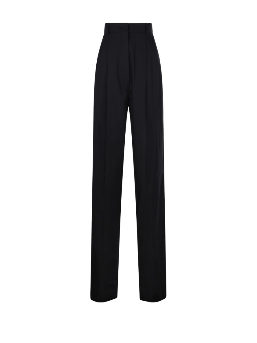 Sportmax Max Mara  Leone High Waist Pants In Black