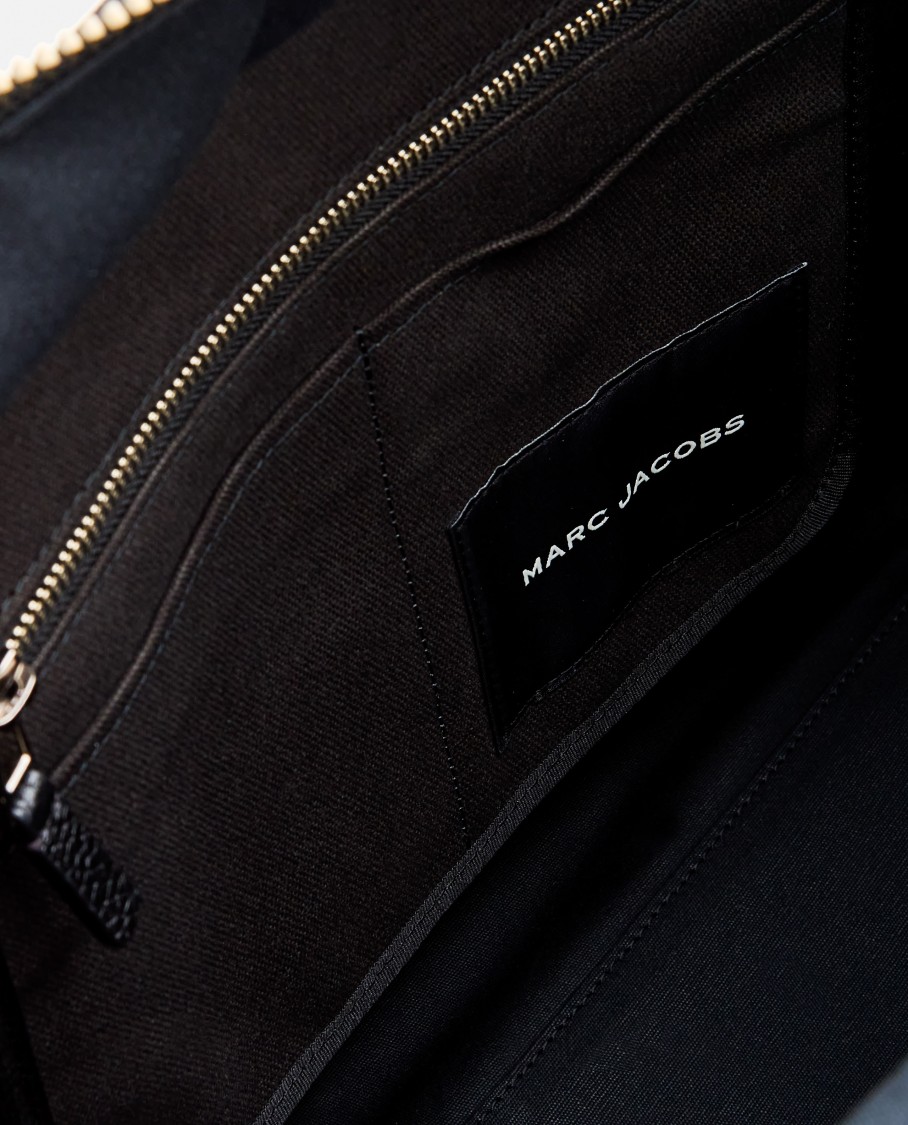 Marc Jacobs The Cargo Canvas Large Tote Bag In Black In Black