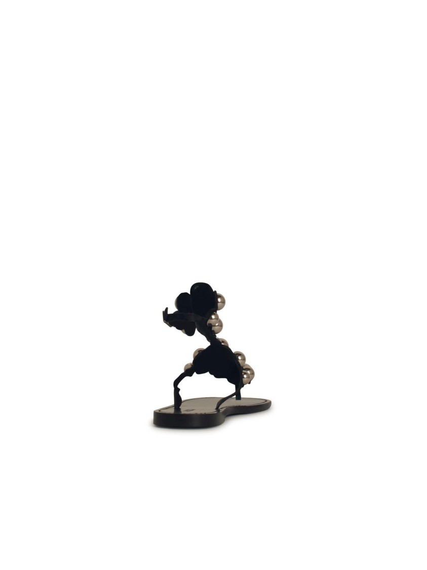 Isabel Marant Étoile Isabel Marant Etoile 'velvee' Black Lear Sandals In Black