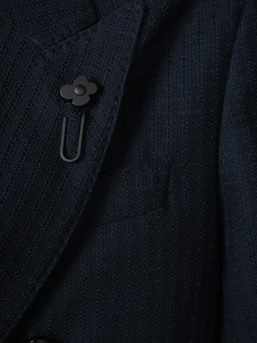 Lardini Wool-blend Jacket In Blue