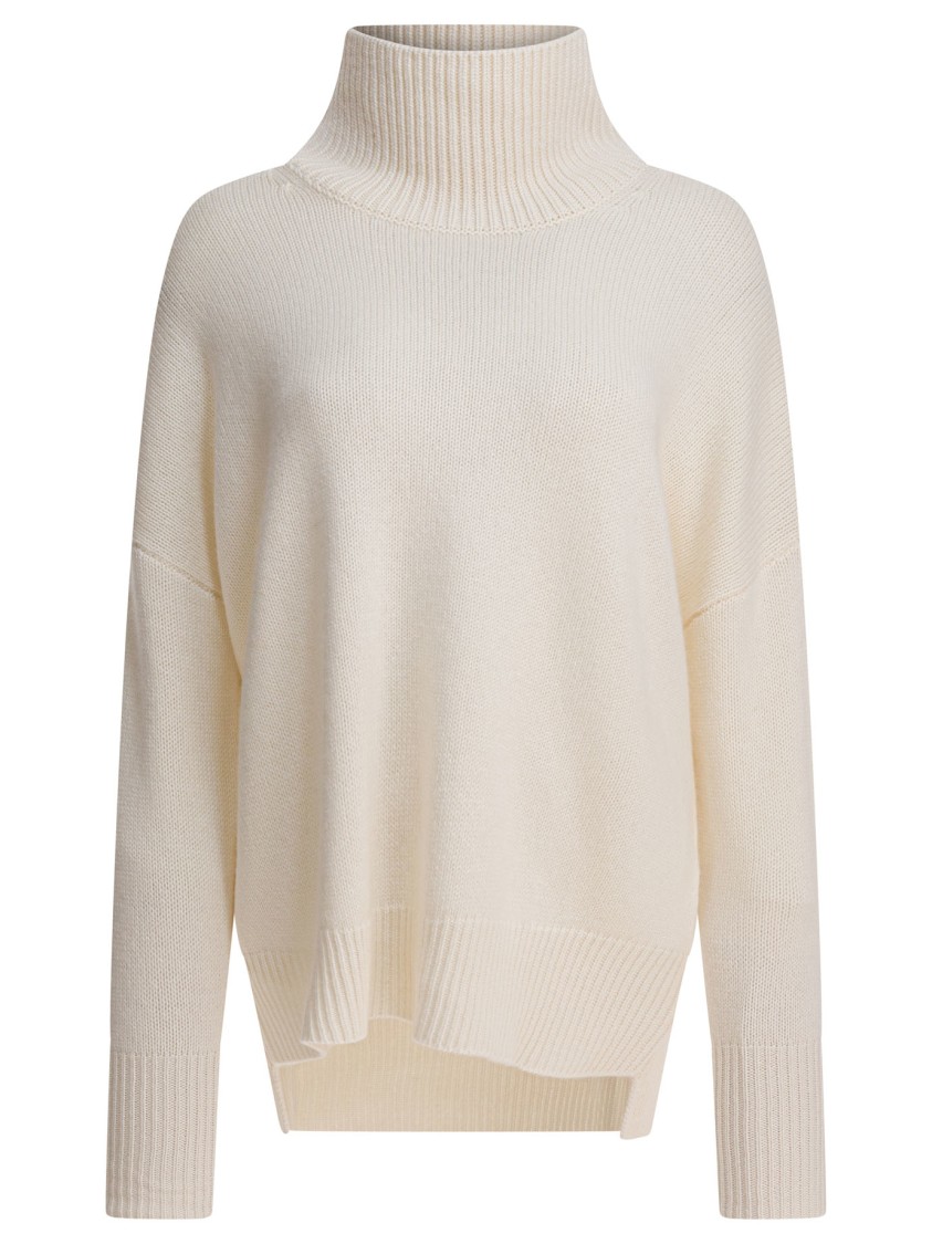 Lisa Yang Beige Cashmere Sweater In White