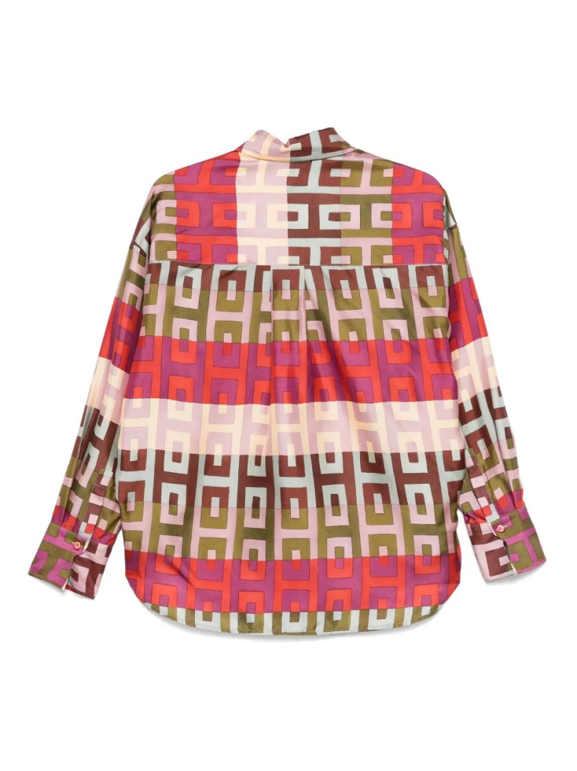 Lorena Antoniazzi Hemd Mit Geometrischem Print In Pink