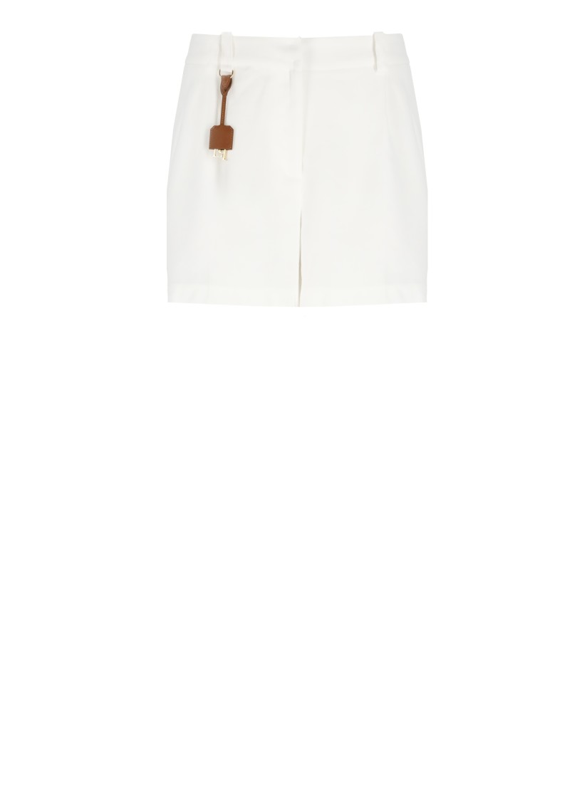 Elisabetta Franchi Viscose And Linen Bermuda Shorts