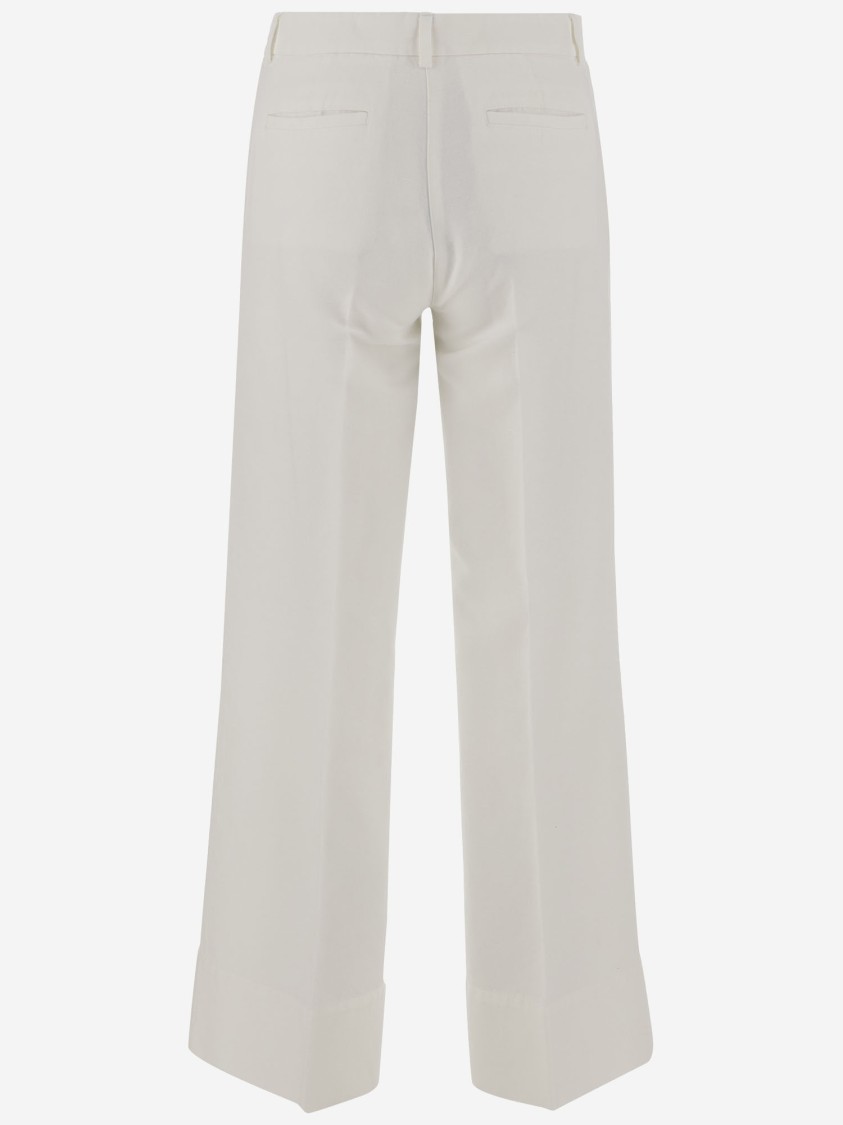 Shop Ql2 Linen And Cotton Pants In Grey