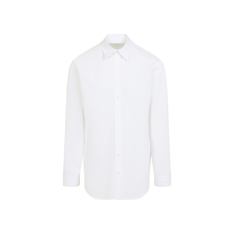Tシャツ・カットソー BALENCIAGA White Shirt with Pointed Collar in Cotton Man Balenciaga White Cotton Shirt With Pointed Collar Casual