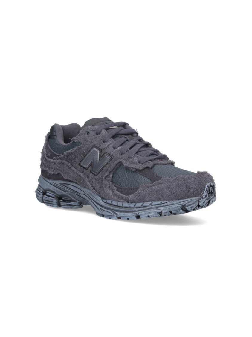 New Balance Dark Grey Suede And Mesh 2002r Sneakers In Gray