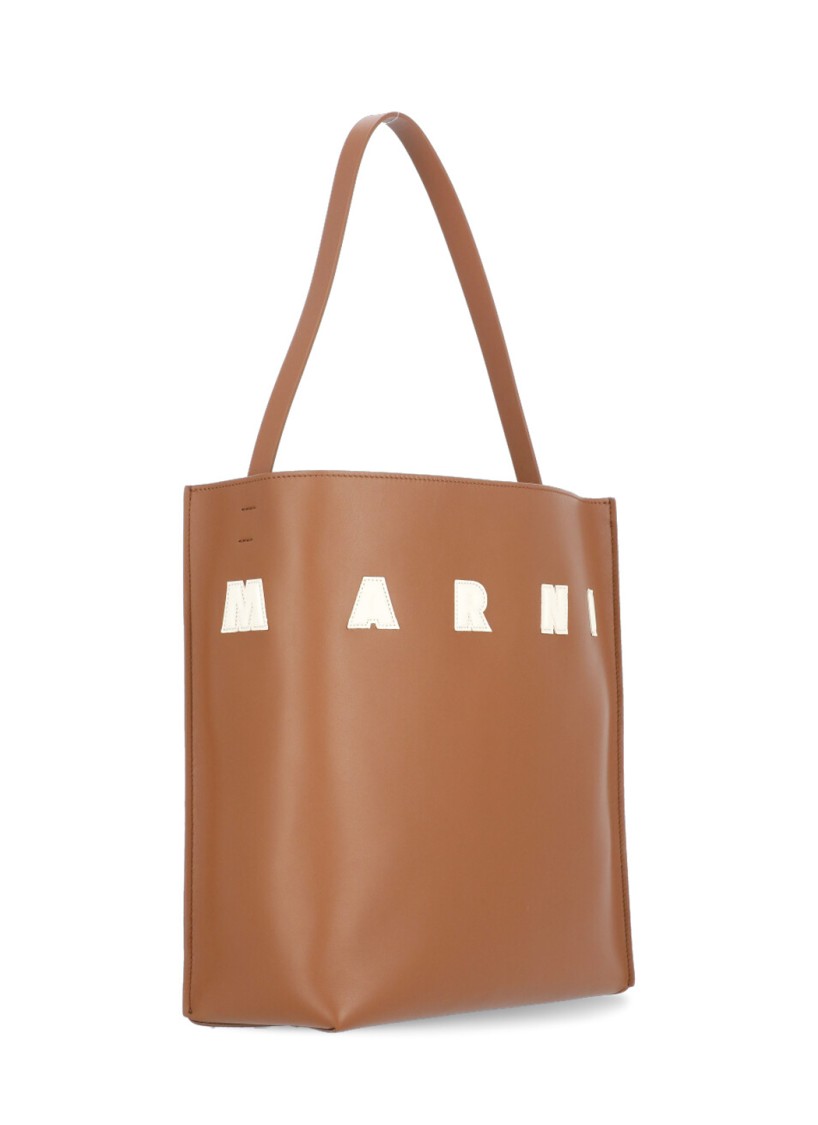 Marni Museum Hobo Small Bag In Brown