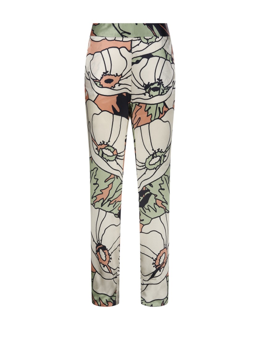 Juan De Dios Floral Print Pants In Multicolor