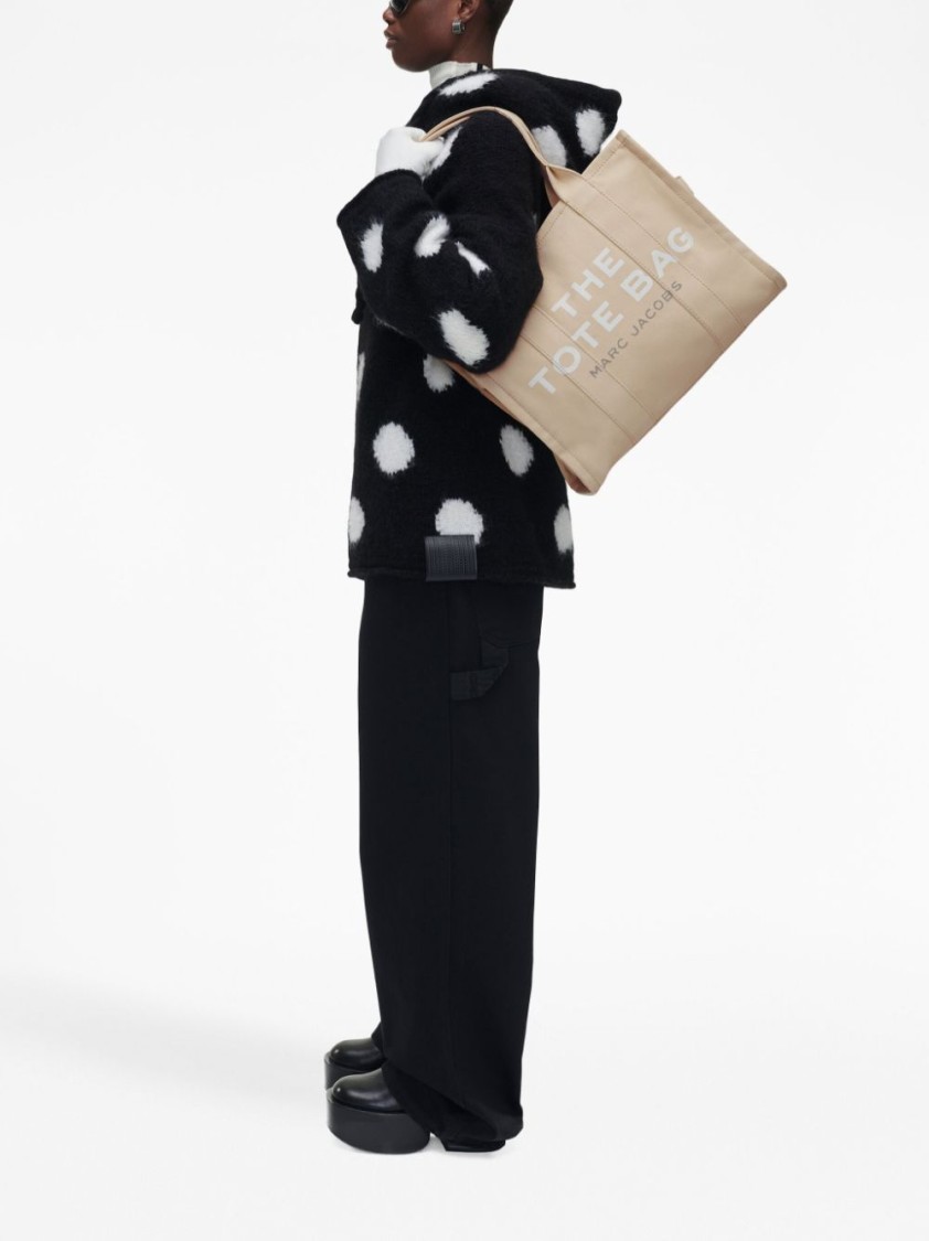 Marc Jacobs Cappuccino Canvas The Tote Shopping Bag In Neutrals