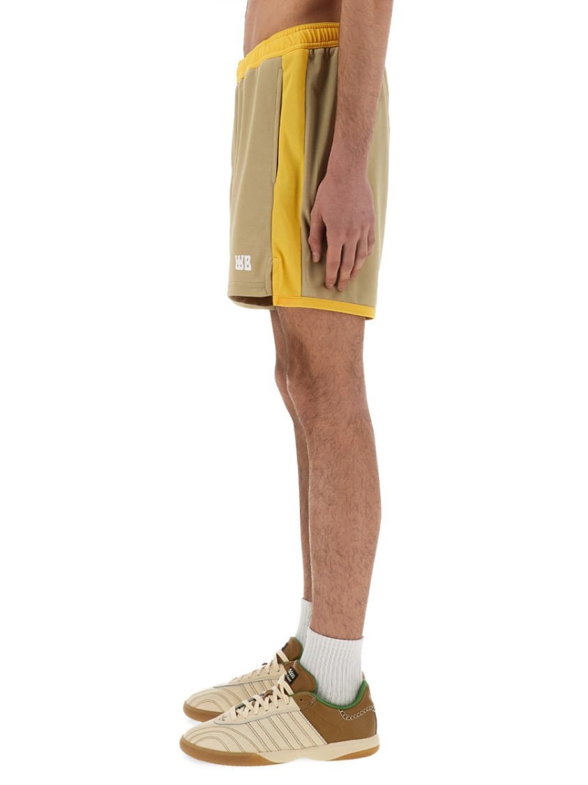 Shop Wales Bonner Relaxed-fit Jersey Shorts In Brown