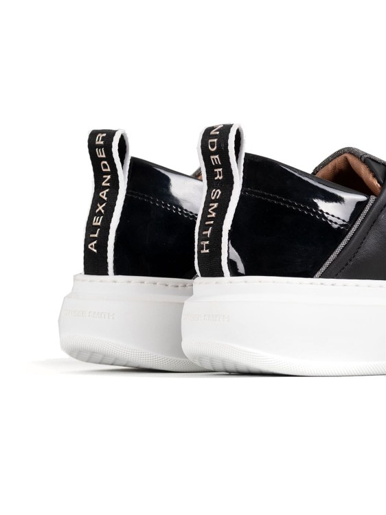 スニーカー Alexander Smith Glossy Black Cow Leather Trainers Alexander Smith Glossy Black Cow Leather Trainers Sneaker