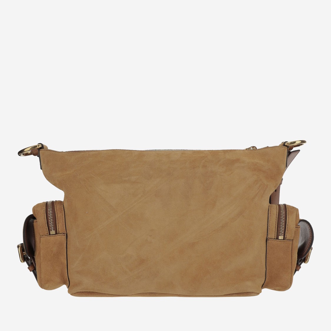 Shop Chloé Suede Camera Bag In Brown