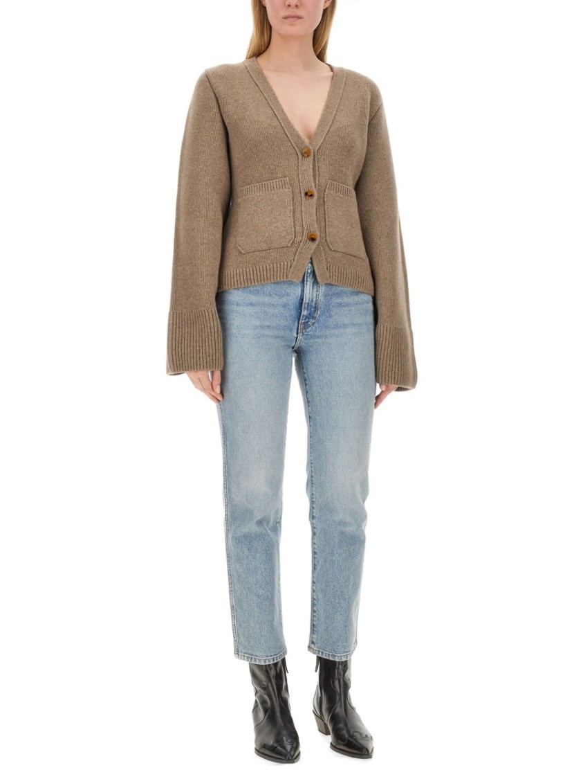 Khaite Scarlet Cashmere-blend Cardigan