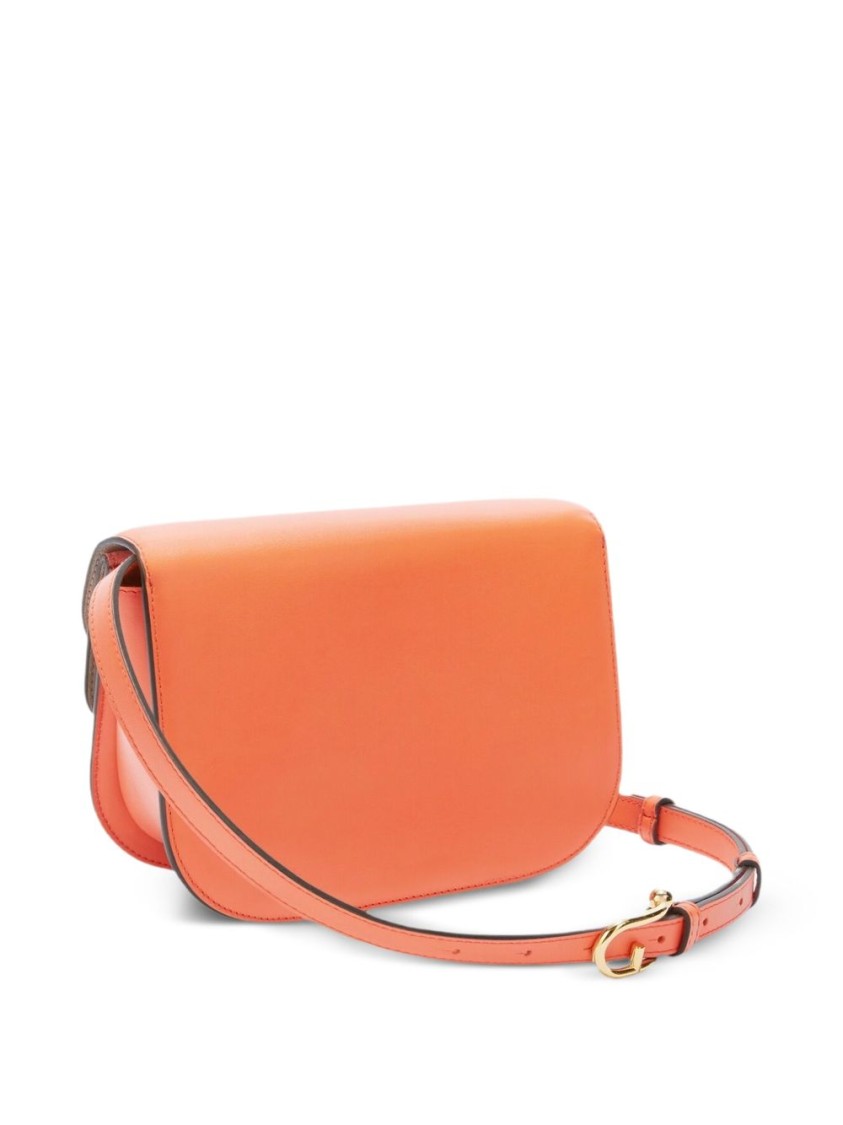 Furla Structured Carrot Orange Shoulder Bag In Orange
