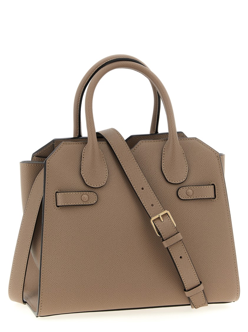 Valextra 'milano' Mini Handbag In Brown