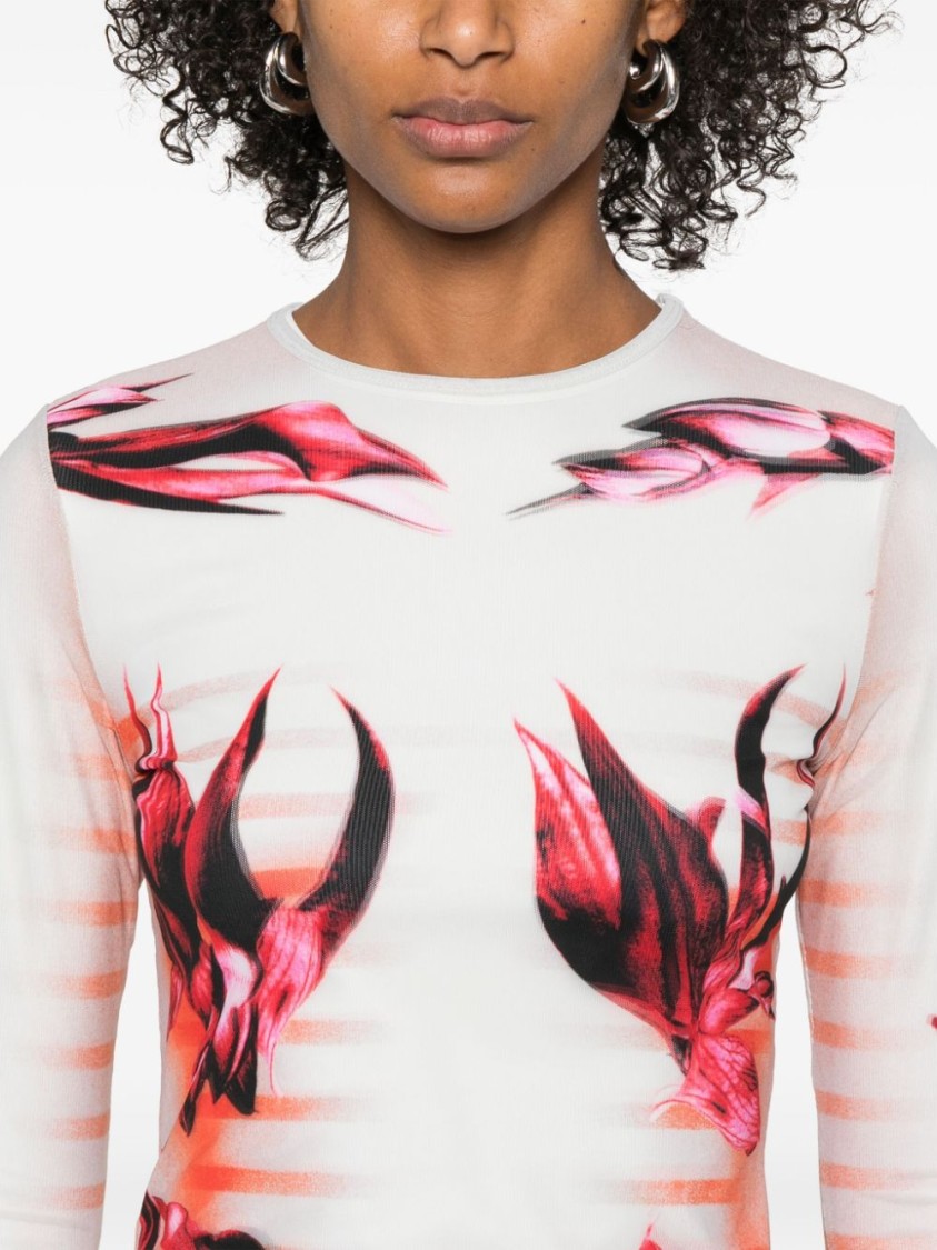 Shop Jean Paul Gaultier Long Sleeve Shirt In White