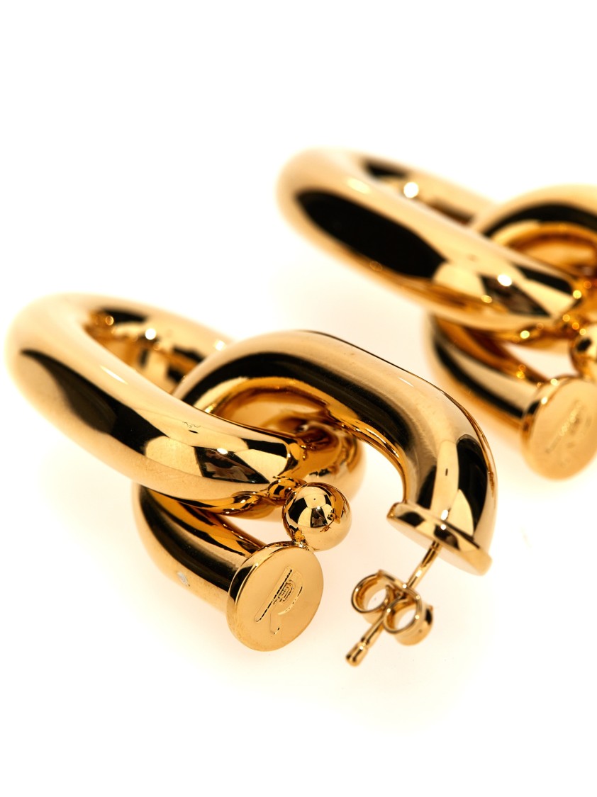 Rabanne Paco 'xl Link' Earrings In Gold