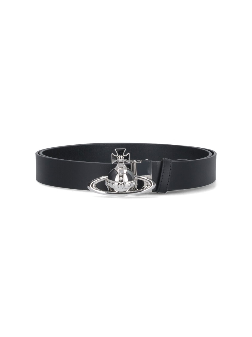 Vivienne Westwood "orb Buckle" Belt Black