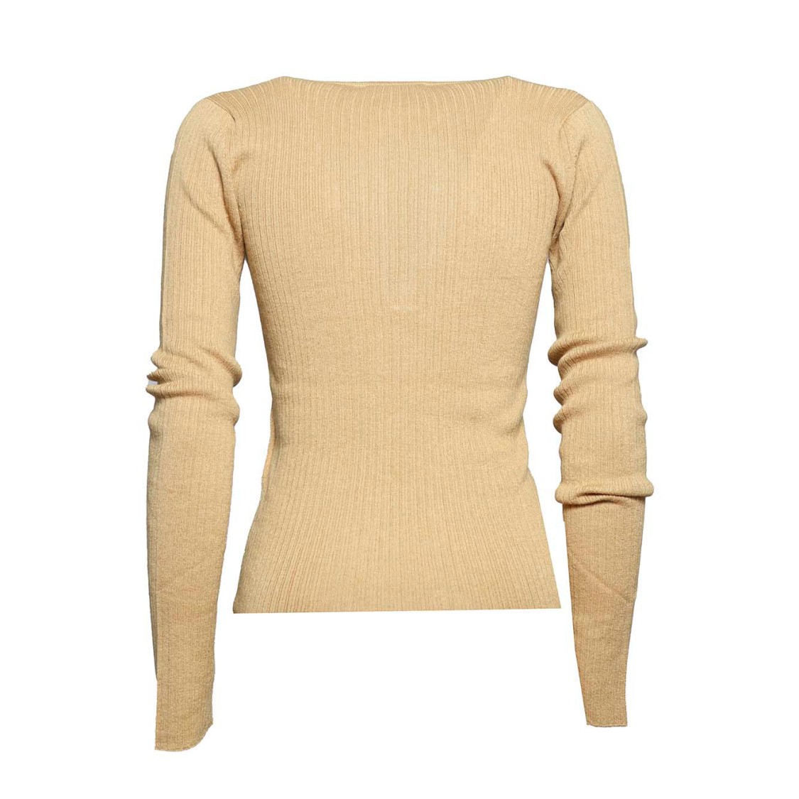 Max Mara Urlo Silk Knit Sweater In Camel In Neutral