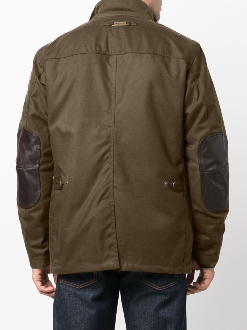 Barbour Collared Field Jacket In Black