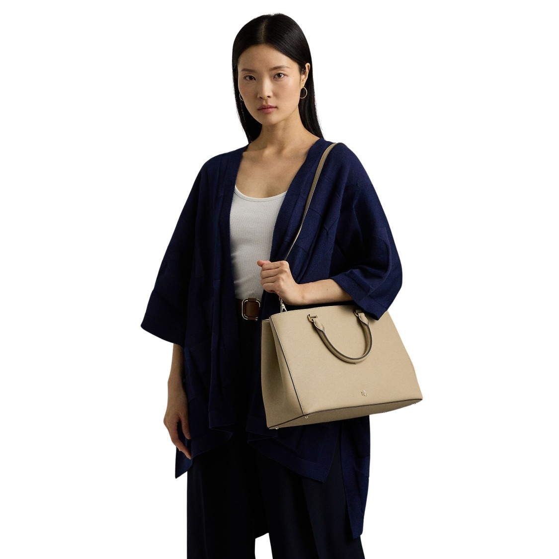 RALPH LAUREN LAUREN RALPH LAUREN HANNA 37 SATCHEL LARGE
