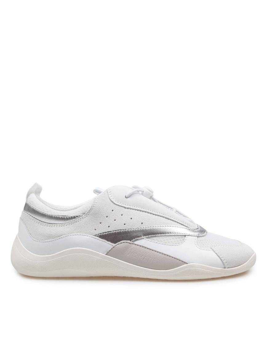 VIC MATIE VIC MATIÉ SPLIT LEATHER AND CALFSKIN SNEAKERS