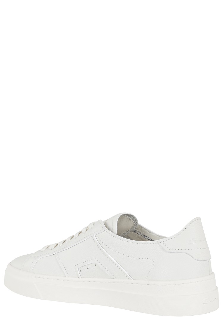 Shop Santoni Dbs Sneakers In White